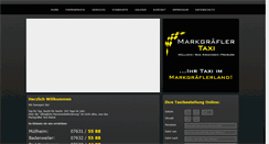 Desktop Screenshot of markgraefler-taxi.de
